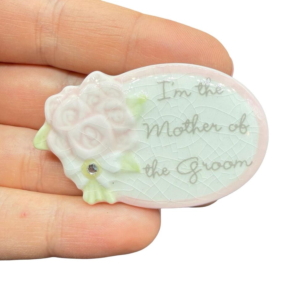 Mother of the groom pin brooch